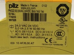 PNOZ X3 24VAC 24VDC 3N/O 1N/C 1SO