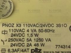 PNOZ X3 110VAC/24VDC 3S1O